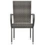 Set de muebles de comedor de jardín 7 piezas ratán PE gris de vidaXL, Conjuntos de jardín - Ref: Foro24-3070759, Precio: 524,...