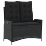 Juego comedor jardín 4 piezas con cojines ratán sintético negro de , Conjuntos de jardín - Ref: Foro24-3277456, Precio: 471,5...