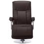Sillón de TV de cuero sintético marrón en Sillones | Comprar online en Foru.es