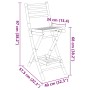 Taburetes de bar para exterior con reposapiés 2 uds. Plegables de , Sillas de jardín - Ref: Foro24-4108228, Precio: 154,47 €,...