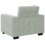Juego de sofás con cojines 3 piezas terciopelo gris claro de , Sofás - Ref: Foro24-3324667, Precio: 711,48 €, Descuento: %