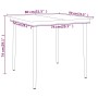 Juego de comedor de jardín 5 piezas gris de , Conjuntos de jardín - Ref: Foro24-3099596, Precio: 195,28 €, Descuento: %