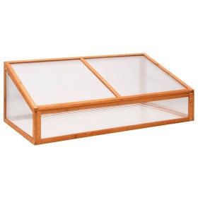 Invernadero madera de abeto naranja 110x58,5x39 cm de , Invernaderos - Ref: Foro24-362646, Precio: 94,33 €, Descuento: %