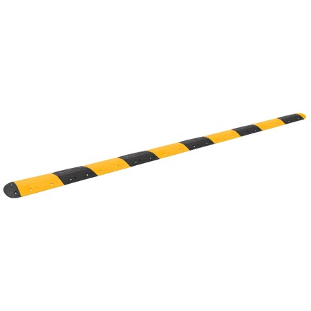 Badén de velocidad goma amarillo y negro 517x32,5x4 cm de , Señales de carretera y tráfico - Ref: Foro24-3157049, Precio: 307...