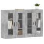 Armarios de pared 2 uds madera de ingeniería gris hormigón de , Aparadores - Ref: Foro24-3197908, Precio: 158,36 €, Descuento: %