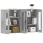 Armarios de pared 2 uds madera de ingeniería gris hormigón de , Aparadores - Ref: Foro24-3197908, Precio: 158,36 €, Descuento: %