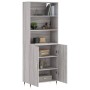 Aparador alto madera contrachapada gris sonoma 69,5x34x180 cm de , Aparadores - Ref: Foro24-3189235, Precio: 130,44 €, Descue...