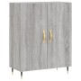 Aparador alto madera contrachapada gris sonoma 69,5x34x180 cm de , Aparadores - Ref: Foro24-3189235, Precio: 130,44 €, Descue...