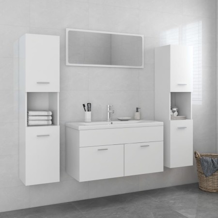 Juego de muebles de baño madera de ingeniería blanco de vidaXL, Muebles de baño - Ref: Foro24-3071063, Precio: 188,68 €, Desc...