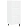 Aparador alto madera contrachapada blanco 34,5x34x180 cm de , Aparadores - Ref: Foro24-3199345, Precio: 90,85 €, Descuento: %