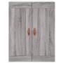 Aparador alto madera contrachapada gris sonoma 69,5x34x180 cm de , Aparadores - Ref: Foro24-3199599, Precio: 151,26 €, Descue...