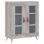Aparador alto madera contrachapada gris sonoma 69,5x34x180 cm de , Aparadores - Ref: Foro24-3199599, Precio: 151,26 €, Descue...