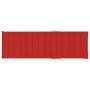 Tumbona con cojín rojo madera de pino impregnada de , Tumbonas - Ref: Foro24-3065855, Precio: 139,27 €, Descuento: %