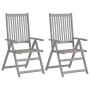 Sillas reclinables jardín y cojines 4 uds madera maciza acacia de , Sillas de jardín - Ref: Foro24-3065391, Precio: 324,20 €,...