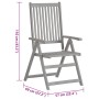 Sillas reclinables jardín y cojines 4 uds madera maciza acacia de , Sillas de jardín - Ref: Foro24-3065391, Precio: 324,20 €,...