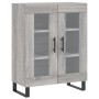 Aparador alto madera contrachapada gris sonoma 69,5x34x180 cm de , Aparadores - Ref: Foro24-3189347, Precio: 144,92 €, Descue...