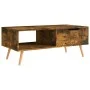 Mesa de centro madera ingeniería roble ahumado 100x49,5x43 cm de vidaXL, Mesas de centro - Ref: Foro24-326794, Precio: 78,26 ...