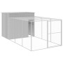 Caseta perros corral acero galvanizado gris claro 214x457x181cm de , Casetas para perros - Ref: Foro24-3189138, Precio: 532,6...
