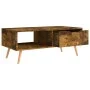 Mesa de centro madera ingeniería roble ahumado 100x49,5x43 cm de vidaXL, Mesas de centro - Ref: Foro24-326794, Precio: 78,26 ...