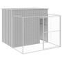 Caseta perros corral acero galvanizado gris claro 214x253x181cm de , Casetas para perros - Ref: Foro24-3189125, Precio: 386,3...