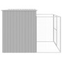 Caseta perros corral acero galvanizado gris claro 214x253x181cm de , Casetas para perros - Ref: Foro24-3189125, Precio: 386,3...