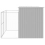 Caseta perros corral acero galvanizado gris claro 214x253x181cm de , Casetas para perros - Ref: Foro24-3189125, Precio: 386,3...