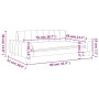 Sofá para niños de tela crema 90x53x30 cm de , Mobiliario para bebés y niños pequeños - Ref: Foro24-3196257, Precio: 87,16 €,...