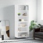 Aparador alto madera de ingeniería blanco 69,5x32,5x180 cm de , Aparadores - Ref: Foro24-3189565, Precio: 112,65 €, Descuento: %