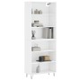 Aparador alto madera de ingeniería blanco 69,5x32,5x180 cm de , Aparadores - Ref: Foro24-3189565, Precio: 112,65 €, Descuento: %