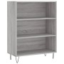 Aparador alto madera de ingeniería gris Sonoma 69,5x32,5x180 cm de , Aparadores - Ref: Foro24-3189571, Precio: 112,64 €, Desc...