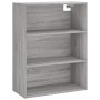 Aparador alto madera de ingeniería gris Sonoma 69,5x32,5x180 cm de , Aparadores - Ref: Foro24-3189571, Precio: 112,64 €, Desc...