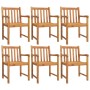Sillas de jardín 6 uds madera maciza de acacia 56x55,5x90 cm de , Sillas de jardín - Ref: Foro24-3206273, Precio: 534,69 €, D...