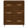 Aparador alto madera contrachapada marrón roble 69,5x34x180 cm de , Aparadores - Ref: Foro24-3189364, Precio: 166,69 €, Descu...