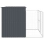 Caseta perros con corral acero galvanizado gris 214x253x181 cm de , Casetas para perros - Ref: Foro24-3189119, Precio: 430,48...