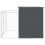 Caseta perros con corral acero galvanizado gris 214x253x181 cm de , Casetas para perros - Ref: Foro24-3189119, Precio: 430,48...