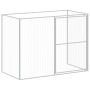 Caseta perros con corral acero galvanizado gris 214x253x181 cm de , Casetas para perros - Ref: Foro24-3189119, Precio: 430,48...