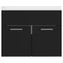 Black engineered wood cabinet with sink by vidaXL, bathroom vanities - Ref: Foro24-3070821, Price: 140,01 €, Discount: %