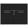 Black engineered wood cabinet with sink by vidaXL, bathroom vanities - Ref: Foro24-3070821, Price: 140,01 €, Discount: %