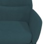 Sillón de relax con reposapiés terciopelo azul de , Sillones - Ref: Foro24-3097494, Precio: 139,57 €, Descuento: %
