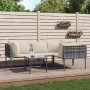 Set de muebles de jardín 5 pzas y cojines ratán sintético gris de , Conjuntos de jardín - Ref: Foro24-3186683, Precio: 273,36...