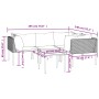 Set de muebles de jardín 5 pzas y cojines ratán sintético gris de , Conjuntos de jardín - Ref: Foro24-3186683, Precio: 273,36...