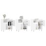 Aparadores 3 uds madera contrachapada blanco brillo de , Aparadores - Ref: Foro24-3190151, Precio: 182,40 €, Descuento: %