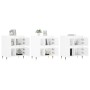 Aparadores 3 uds madera contrachapada blanco brillo de , Aparadores - Ref: Foro24-3190191, Precio: 214,68 €, Descuento: %