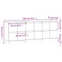 Aparadores 3 uds madera contrachapada blanco brillo de , Aparadores - Ref: Foro24-3190191, Precio: 214,68 €, Descuento: %