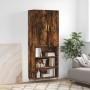 Aparador alto madera contrachapada roble ahumado 69,5x34x180 cm de , Aparadores - Ref: Foro24-3196056, Precio: 128,83 €, Desc...