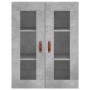 Aparador alto madera contrachapada gris hormigón 69,5x34x180 cm de , Aparadores - Ref: Foro24-3198317, Precio: 169,17 €, Desc...