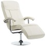 Sillón de TV de cuero sintético color crema en Sillones | Comprar online en Foru.es