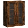 Aparador alto madera contrachapada roble ahumado 69,5x34x180 cm de , Aparadores - Ref: Foro24-3198638, Precio: 159,04 €, Desc...