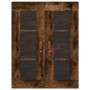 Aparador alto madera contrachapada roble ahumado 69,5x34x180 cm de , Aparadores - Ref: Foro24-3198638, Precio: 159,04 €, Desc...