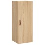 Aparador de madera contrachapada roble Sonoma 34,5x34x180 cm de , Aparadores - Ref: Foro24-3198956, Precio: 91,89 €, Descuent...
